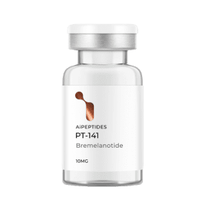 PT-141 is a synthetic peptide that increases sexual arousal.