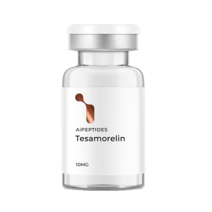 Tesamorelin is a synthetic peptide that stimulates the release of growth hormone to reduce abdominal fat.