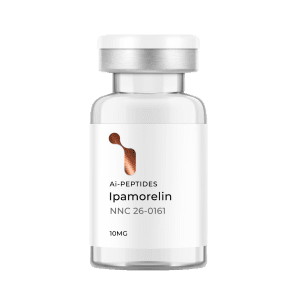 Ipamorelin is a synthetic peptide that stimulates the pituitary gland to release growth hormone.