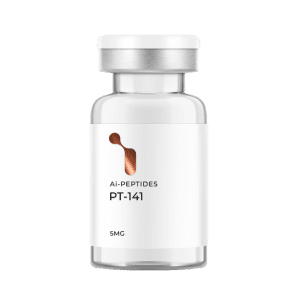 PT-141 is a synthetic peptide that increases sexual arousal.