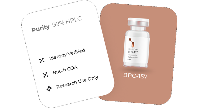 AI-Peptides purity, identity, batch COA, and research-use reference graphic
